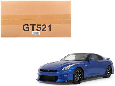 2024 NISSAN GT-R SKYLINE EDITION BAYSIDE BLUE METALLIC 1/18 MODEL CAR BY GT SPIRIT