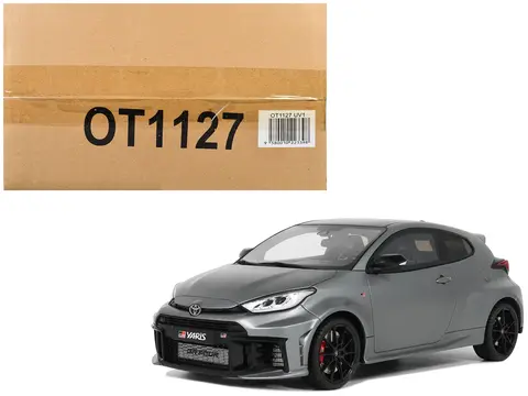 2024 TOYOTA GR YARIS PRECIOUS METAL GRAY METALLIC LIMITED EDITION TO 999 PIECES WORLDWIDE 1/18 MODEL CAR BY OTTO MOBILE