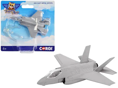 LOCKHEED MARTIN F-35 LIGHTNING FIGHTER AIRCRAFT "FLYING ACES" SERIES DIECAST MODEL BY CORGI