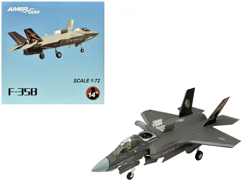 LOCKHEED MARTIN F-35B (STOVL) LIGHTNING II AIRCRAFT "BF-01 PROTOTYPE AIR TEST AN EVALUATION SQUADRON 23 (VX-23) SALTY DOGS" (2009) UNITED STATES NAVY 1/72 DIECAST MODEL AIRPLANE
