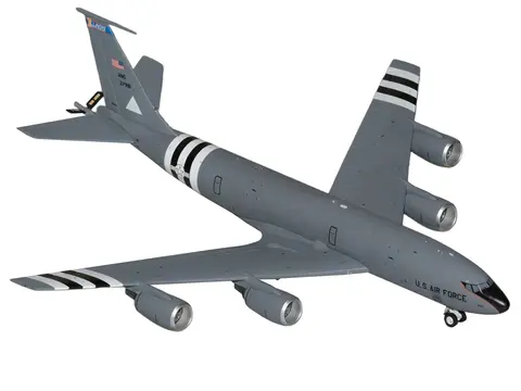 BOEING KC-135R STRATOTANKER TANKER AIRCRAFT "ILLINOIS AIR NATIONAL GUARD" (63-7981) UNITED STATES AIR FORCE "GEMINI 200" SERIES 1/200 DIECAST MODEL BY GEMINIJETS