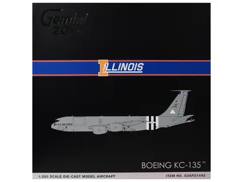 BOEING KC-135R STRATOTANKER TANKER AIRCRAFT "ILLINOIS AIR NATIONAL GUARD" (63-7981) UNITED STATES AIR FORCE "GEMINI 200" SERIES 1/200 DIECAST MODEL BY GEMINIJETS