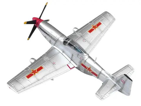 NORTH AMERICAN P-51D MUSTANG AIRCRAFT "CAPTURED FROM CHINESE NATIONALIST FORCES CHINESE PEOPLE'S REVOLUTION MILITARY MUSEUM" PEOPLE'S LIBERATION ARMY AIR FORCE 1/72 DIECAST MODEL AIRPLANE BY LEGION
