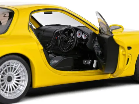 1994 MAZDA RX7 TYPE RS (FD3RS) RHD (RIGHT HAND DRIVE) YELLOW 1/18 DIECAST MODEL CAR BY SOLIDO