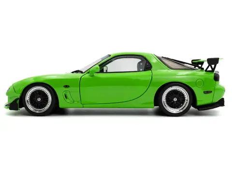 1999 MAZDA RX7 TYPE RS (FD3RS) RHD (RIGHT HAND DRIVE) NEON GREEN 1/18 DIECAST MODEL CAR BY SOLIDO