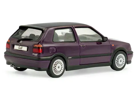1994 VOLKSWAGEN GOLF MKIII VR6 PURPLE METALLIC 1/43 DIECAST MODEL CAR BY SOLIDO