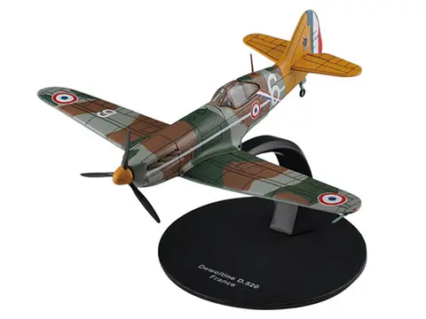 DEWOITINE D.520 FIGHTER AIRCRAFT "FRENCH AIR FORCE" 1/72 DIECAST MODEL BY DEAGOSTINI