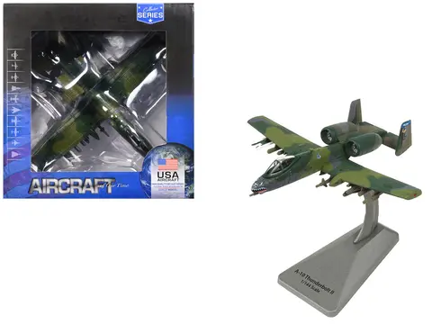 FAIRCHILD REPUBLIC A-10 THUNDERBOLT II AIRCRAFT "23RD TFW 74TH TFS FLYING TIGERS" UNITED STATES AIR FORCE "COLLECTOR SERIES" 1/144 DIECAST MODEL BY AIR FORCE 1