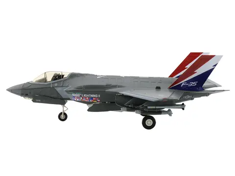 LOCKHEED MARTIN F-35A LIGHTNING II AIRCRAFT "22-5696 1000TH LIGHTNING II 176TH FS WISCONSIN ANG" (2004) UNITED STATES AIR FORCE "AIR POWER SERIES" 1/72 DIECAST MODEL BY HOBBY MASTER
