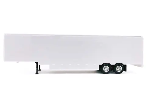 48FT MOVING VAN TRAILER LIGHT GRAY 1/87 (HO) PLASTIC MODEL BY PROMOTEX