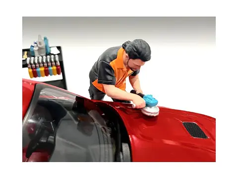 "DETAIL MASTERS" FIGURE 4 (BUFF & WAX) FOR 1/18 SCALE MODELS BY AMERICAN DIORAMA