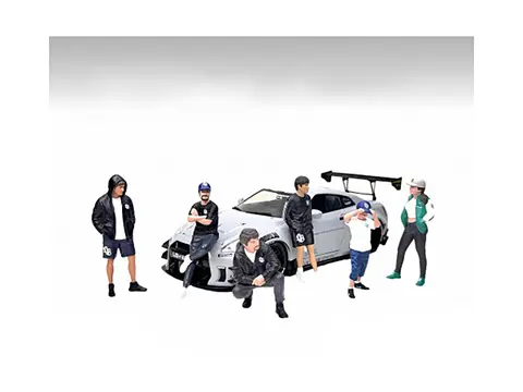"LB NATION" 6 PIECE FIGURE SET FOR 1/24 SCALE MODELS BY AMERICAN DIORAMA