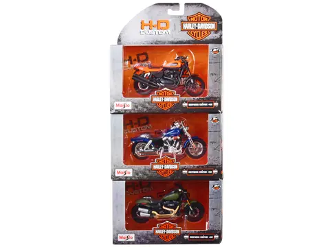 HARLEY-DAVIDSON MOTORCYCLES 6 PIECE SET SERIES 42 1/18 DIECAST MOTORCYCLE MODELS BY MAISTO