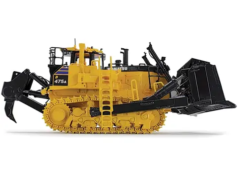 KOMATSU D475A-8 DOZER WITH RIPPER YELLOW 1/50 DIECAST MODEL BY FIRST GEAR