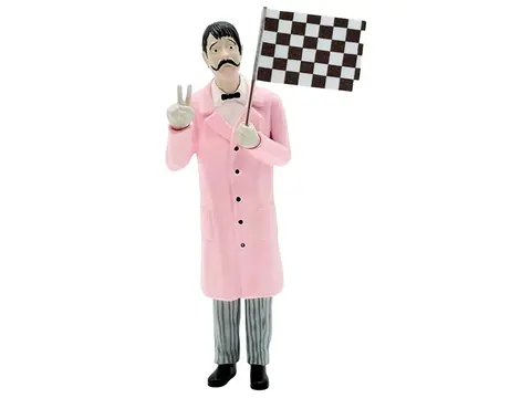 "DR. OLDS" FIGURE WITH FLAG FOR 1/18 SCALE MODELS BY ACME