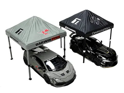 "DARWINPRO X TECKWRAP" CANOPY 2 PIECE SET LIMITED EDITION FOR 1/64 SCALE MODELS BY AMERICAN DIORAMA