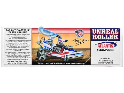 SKILL 2 MODEL KIT TOM DANIEL'S UNREAL ROLLER "AMERICA 250TH ANNIVERSARY" EDITION 1/24 SCALE MODEL BY ATLANTIS