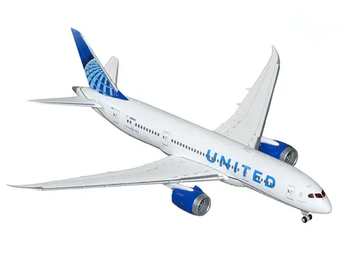 BOEING 787-8 COMMERCIAL AIRCRAFT "UNITED AIRLINES" (N26902) WHITE WITH BLUE TAIL 1/400 DIECAST MODEL AIRPLANE BY GEMINIJETS