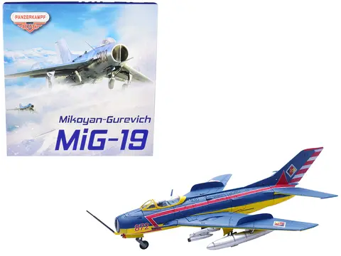 MIKOYAN-GUREVICH MIG-19S FARMER C FIGHTER AIRCRAFT "1 STAFFEL/JG-3. PRESCHEN." 5TH WORLD AEROBATIC CHAMPIONSHIPS (1968) "WING" SERIES 1/72 DIECAST MODEL BY PANZERKAMPF