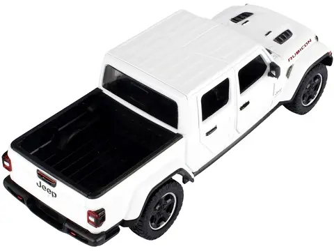 2021 JEEP GLADIATOR RUBICON (CLOSED TOP) PICKUP TRUCK WHITE 1/24-1/27 DIECAST MODEL CAR BY MOTORMAX