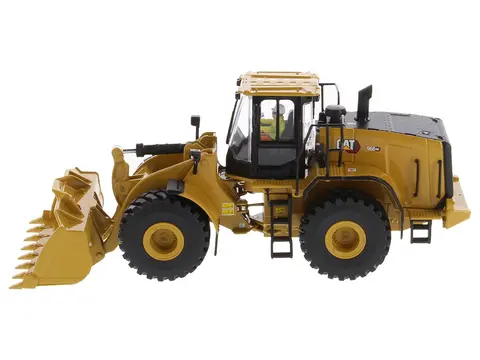 CAT CATERPILLAR 966 GC WHEEL LOADER YELLOW WITH OPERATOR "HIGH LINE SERIES" 1/50 DIECAST MODEL BY DIECAST MASTERS