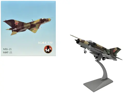 MIKOYAN-GUREVICH MIG-21SM FISHBED-J FIGHTER AIRCRAFT "SOVIET AIR FORCE" 1/72 DIECAST MODEL AIRPLANE