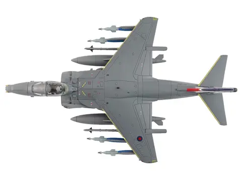 BRITISH AEROSPACE HARRIER GR.9 AIRCRAFT "ZD406 ROYAL NAVY STRIKE WING RAF STATION COTTESMORE" (2009) BRITISH ROYAL AIR FORCE/NAVY "AIR POWER SERIES" 1/72 DIECAST MODEL BY HOBBY MASTER