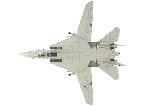 GRUMMAN F-14A TOMCAT FIGHTER AIRCRAFT "SUKHOI KILLER VF-41 BLACK ACES USS NIMITZ" (1981) UNITED STATES NAVY "AIR POWER SERIES" 1/72 DIECAST MODEL BY HOBBY MASTER