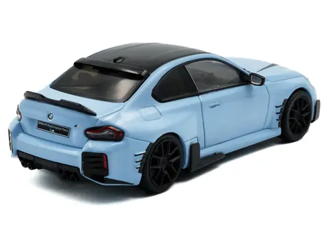 2023 BMW M2 M PERFORMANCE ZANDVOORT BLUE WITH BLACK TOP 1/43 DIECAST MODEL CAR BY SOLIDO