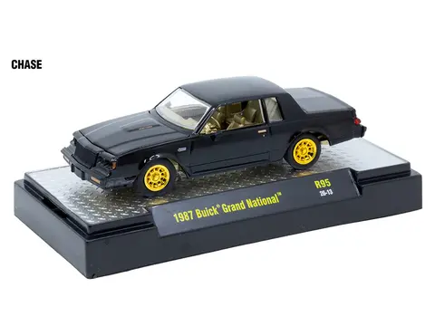 "AUTO MEETS" SET OF 6 CARS IN DISPLAY CASES RELEASE 95 LIMITED EDITION 1/64 DIECAST MODEL CARS BY M2 MACHINES