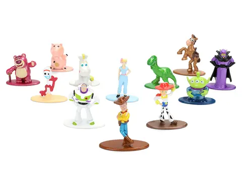 SET OF 12 DIECAST FIGURES "TOY STORY" MOVIE FRANCHISE "NANO METALFIGS" SERIES DIECAST MODELS BY JADA