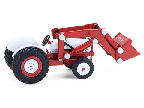 1952 FORD 8N TRACTOR RED AND WHITE "DOWN ON THE FARM" SERIES 11 1/64 DIECAST MODEL BY GREENLIGHT