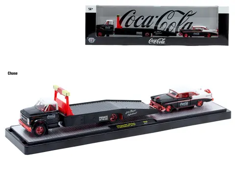 AUTO HAULERS "COCA-COLA" SET OF 3 PIECES RELEASE 48 LIMITED EDITION TO 4800 PIECES WORLDWIDE 1/64 DIECAST MODELS BY M2 MACHINES