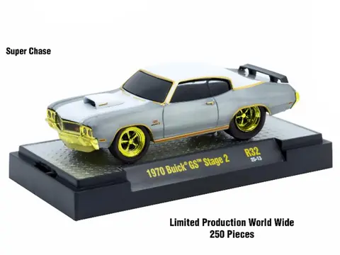 "GROUND POUNDERS" 6 CARS SET RELEASE 32 IN DISPLAY CASES LIMITED EDITION 1/64 DIECAST MODEL CARS BY M2 MACHINES