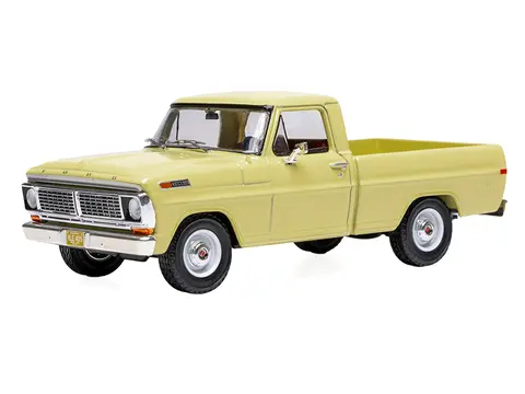 1970 FORD F-100 PICKUP TRUCK YELLOW 1/43 DIECAST MODEL BY IXO MODELS