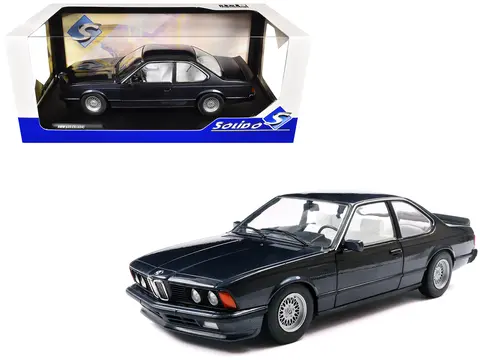 1984 BMW 635 CSI (E24) MACAU BLUE METALLIC 1/18 DIECAST MODEL CAR BY SOLIDO