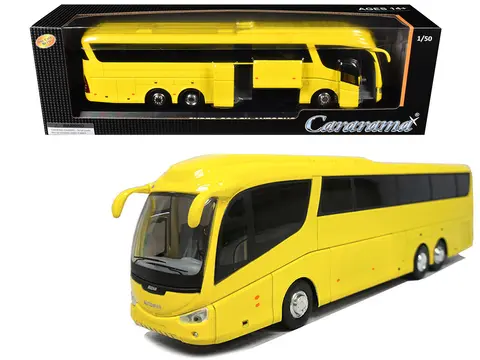 SUPER COACH AUTOBUS YELLOW 1/50 DIECAST MODEL BY CARARAMA