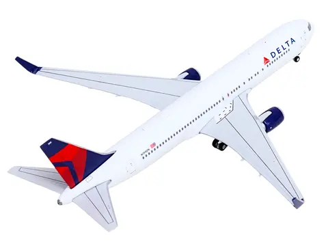 BOEING 767-300ER COMMERCIAL AIRCRAFT "DELTA AIR LINES" (N199DN) WHITE WITH RED AND BLUE TAIL 1/400 DIECAST MODEL BY GEMINIJETS
