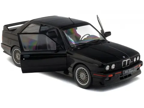 1990 BMW E30 SPORT EVO BLACK 1/18 DIECAST MODEL CAR BY SOLIDO