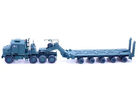 M1070 HEAVY EQUIPMENT TRANSPORTER ARMY GREEN "ARMOR PREMIUM" SERIES 1/72 DIECAST MODEL BY PANZERKAMPF