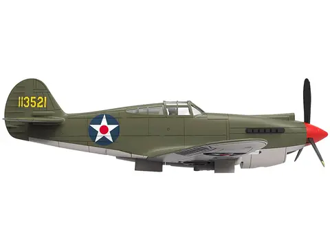 CURTISS P-40B WARHAWK AIRCRAFT "HAWAII" (1945) UNITED STATES ARMY AIR FORCES "PLANES OF WORLD WAR II" SERIES 1/72 DIECAST MODEL AIRPLANE BY LUPPA