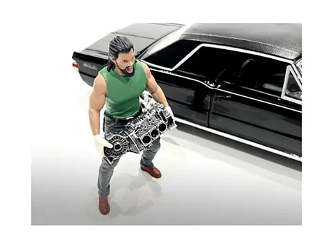"MUSCLE MECHANICS" FIGURE #5 FOR 1/24 SCALE MODELS BY AMERICAN DIORAMA