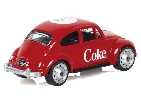 1967 VOLKSWAGEN BEETLE "COCA-COLA" RED 1/50 DIECAST MODEL BY MOTORCITY CLASSICS