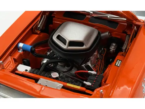 1970 PLYMOUTH HEMI CUDA "SUN KISSED CUDA - SOX & MARTIN" VITAMIN C ORANGE WITH BLACK VINYL TOP LIMITED EDITION TO 444 PIECES WORLDWIDE 1/18 DIECAST MODEL CAR BY ACME