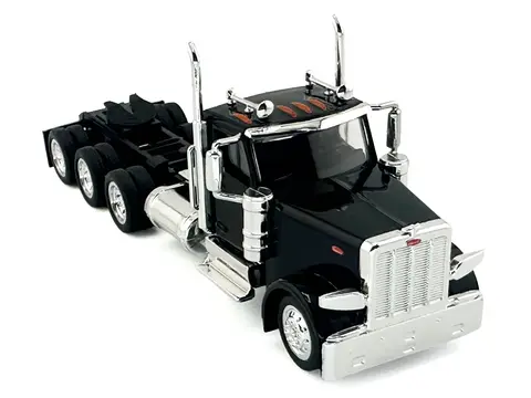 PETERBILT 589 3-AXEL DAY CAB BLACK 1/87 (HO) PLASTIC MODEL CAR BY HO LOGISTICS