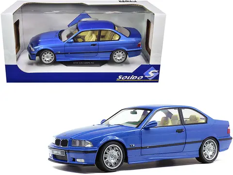 1994 BMW E36 M3 BLUE ESTORIL METALLIC 1/18 DIECAST MODEL CAR BY SOLIDO