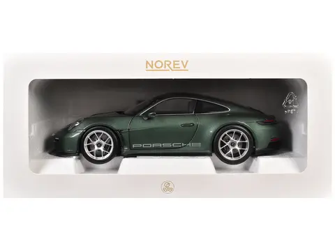 2023 PORSCHE 911 S/T MALACHITE GREEN METALLIC 1/18 DIECAST MODEL CAR BY NOREV