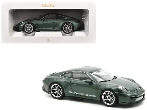 2023 PORSCHE 911 S/T MALACHITE GREEN METALLIC 1/18 DIECAST MODEL CAR BY NOREV