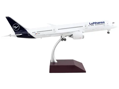 BOEING 787-9 COMMERCIAL AIRCRAFT "LUFTHANSA" WHITE WITH BLUE TAIL "GEMINI 200" SERIES 1/200 DIECAST MODEL AIRPLANE BY GEMINIJETS