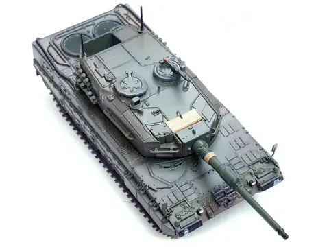 LEOPARD 2A4 MAIN BATTLE TANK WITH SNORKEL "GREEN CAMOUFLAGE" GERMAN ARMY "ARMOR PREMIUM" SERIES 1/72 DIECAST MODEL BY PANZERKAMPF